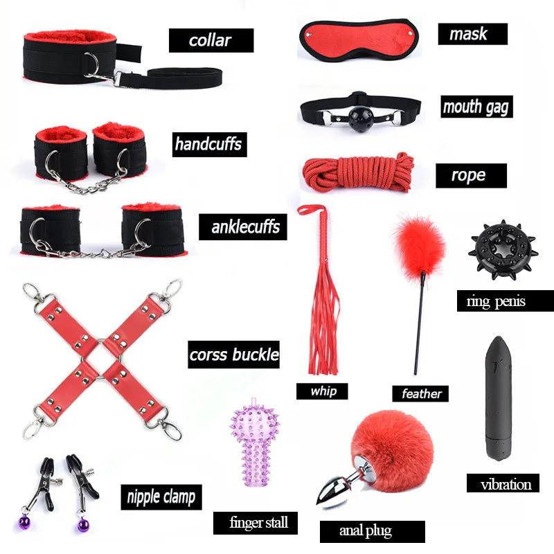 Bondage Kit With Adult Toys & Accessories