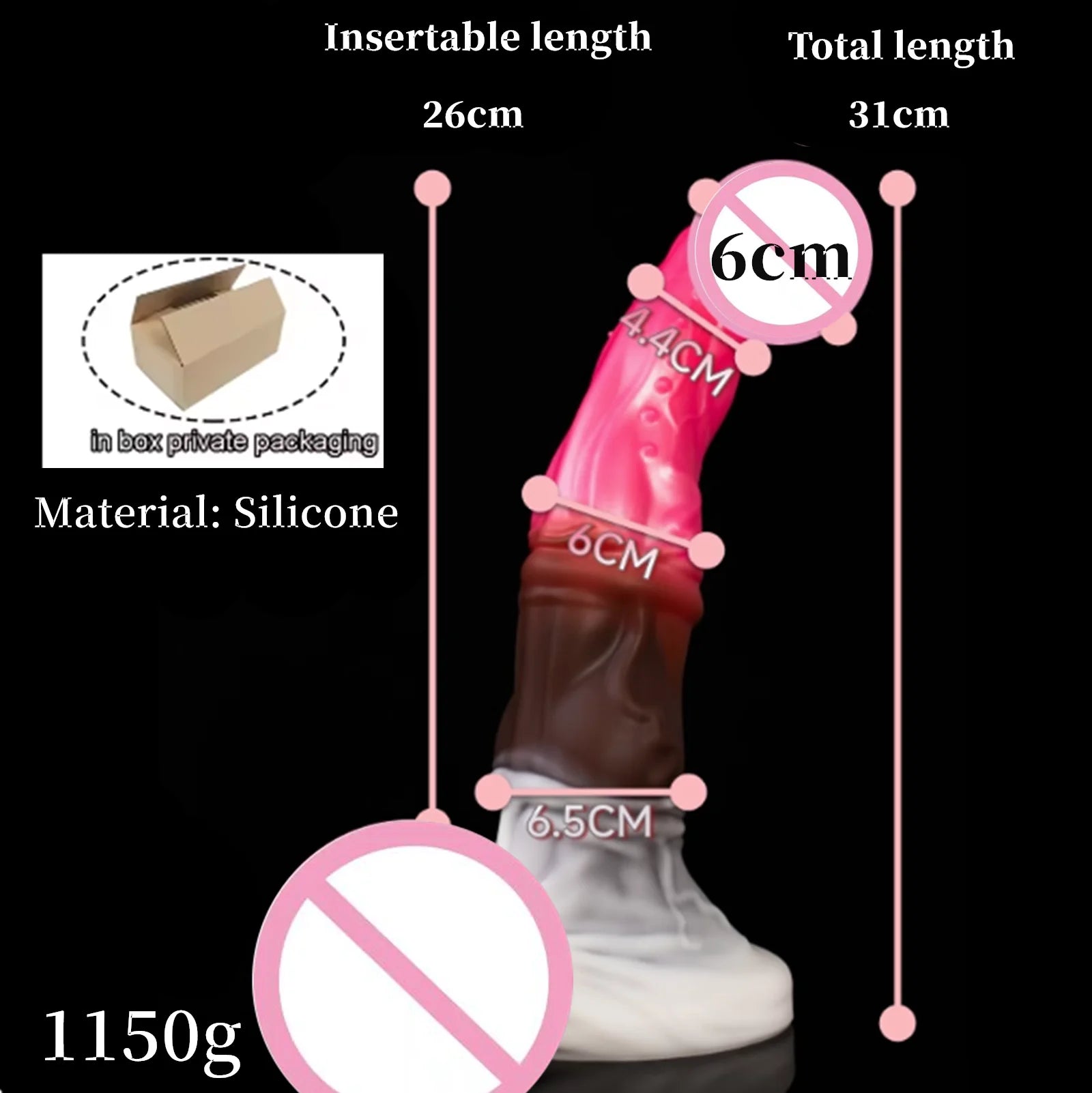 Dollmen Realistic Silicone Dildo – Suction Cup | Anal & Vaginal