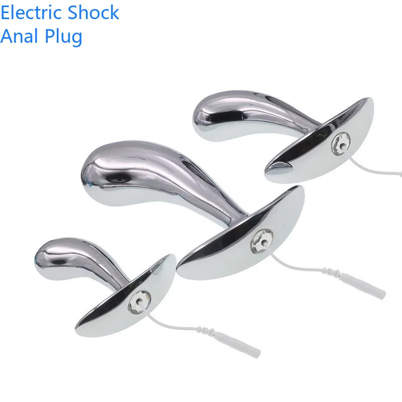 Electro Shock Anal Plug – E-Stim Prostate Massager & G-Spot Stimulator S/M/L
