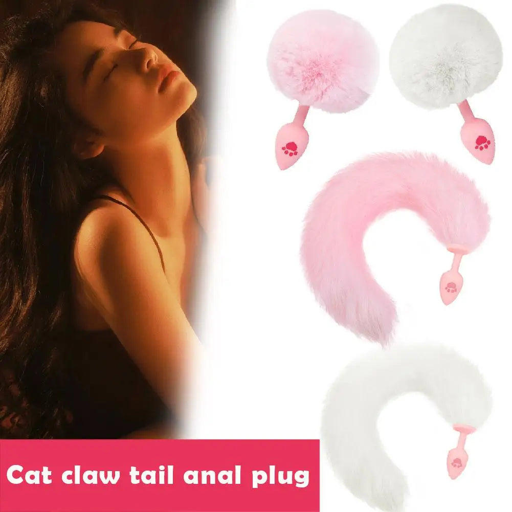 Cat Claw Tail Butt Plug – Furry & Petplay Anal Plug for Women & Men