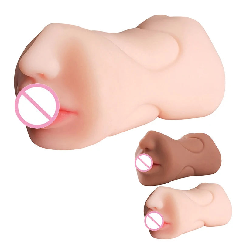 Triple Pleasure Masturbator – Realistic TPE | Oral, Vaginal & Anal