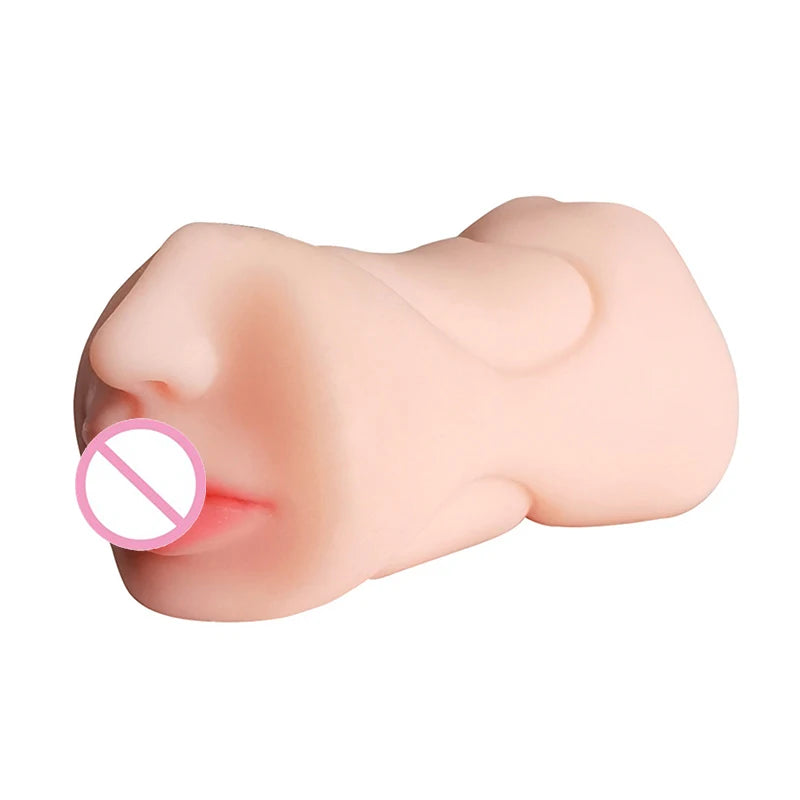 Triple Pleasure Masturbator – Realistic TPE | Oral, Vaginal & Anal