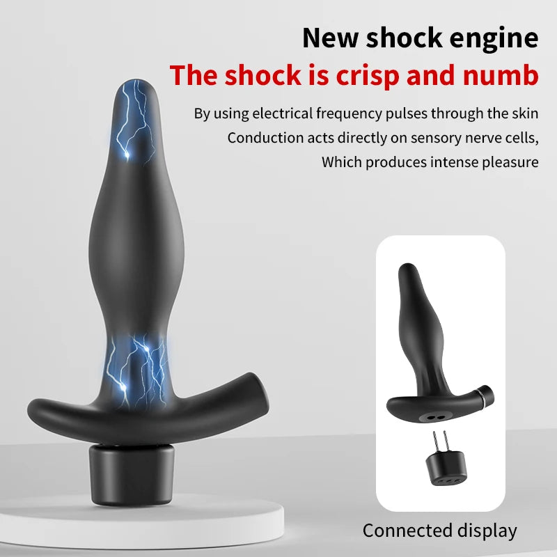 Inflatable Electric Shock Butt Plug – Prostate Massager with Remote Control