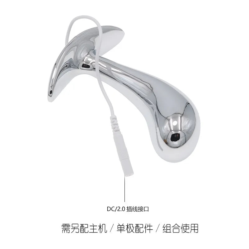 Electro Shock Anal Plug – E-Stim Prostate Massager & G-Spot Stimulator S/M/L