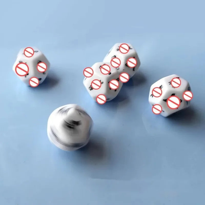 12-Sided Sex Dice – Couples Foreplay Game | Black & White