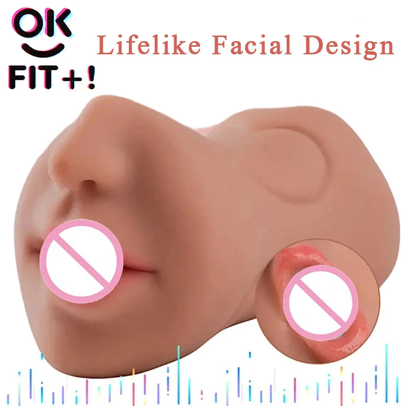 Triple Pleasure Masturbator – Realistic TPE | Oral, Vaginal & Anal