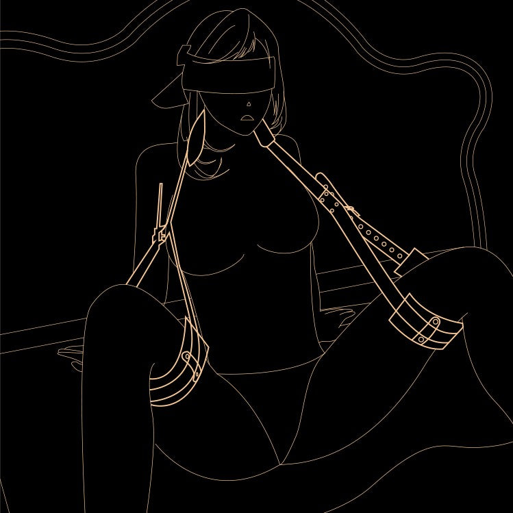 Shaki Titan Series | Neck Hanging Bondage Thigh Straps